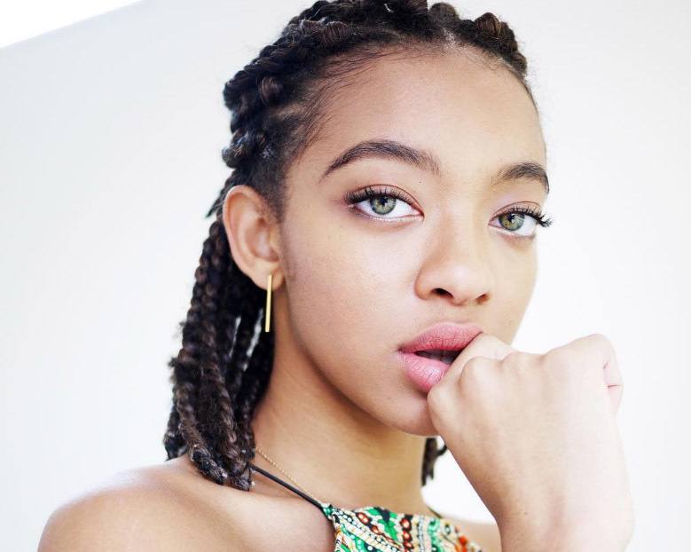 short box braid hairstyles: the half up half down hairstyle as shown by instagram blogger zoeleeg