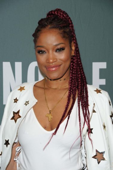 ghana braids hairstyles: keke palmer with in a ponytail