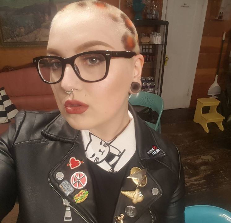 Leopard print hair buzzcut style hairstyle - Instagram