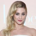 riverdale star lili reinhart with her blonde hair in classic hollywood waves