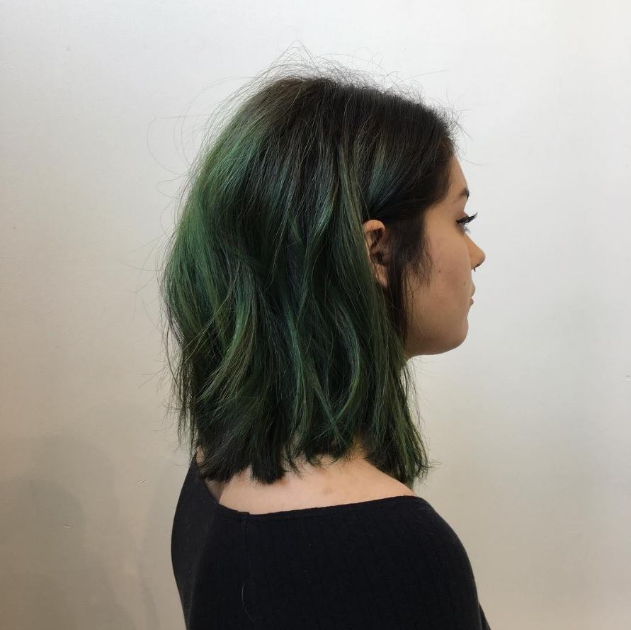 Marble hair - green marble hair - Instagram