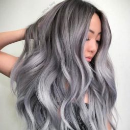 marble-hair-grey-black-wavy-hairstyle-Instagram