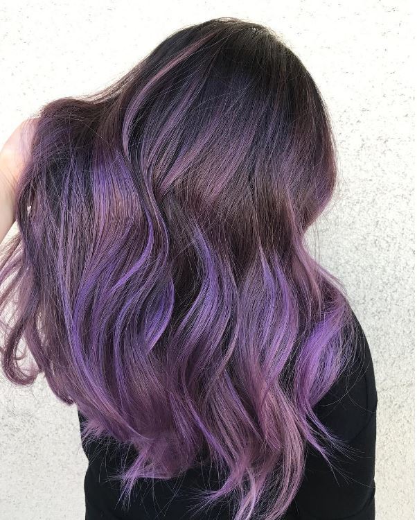Marble hair - Purple marble hair