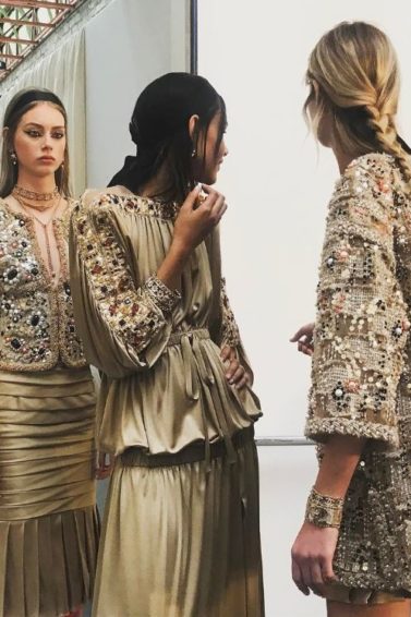 Chanel Cruise hair Paris - Backstage - Instagram @chanelofficial