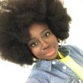 afropunk festival hair: Clara Amfo's big afro