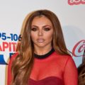 jesy nelson with ginger hair wearing red sheer top at capital jingle bell ball