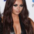 jesy nelson with chocolate brown hair at capital summertime ball