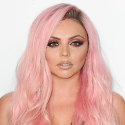 jesy nelson with candyfloss pink hair at the capital radio summertime ball