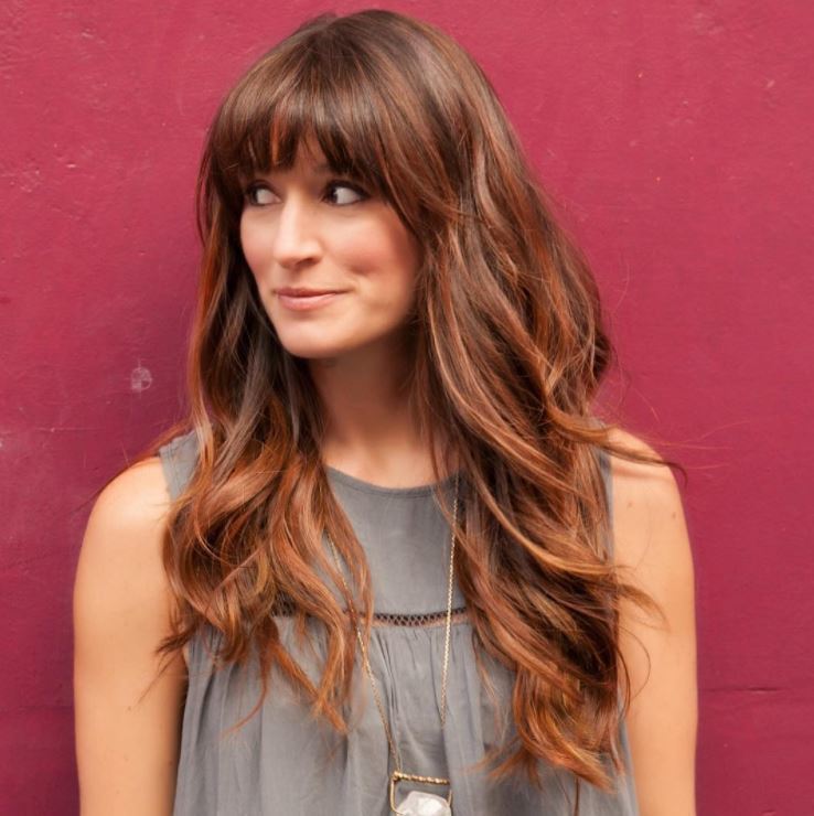 Face shapes - long light to medium hair with full fringe