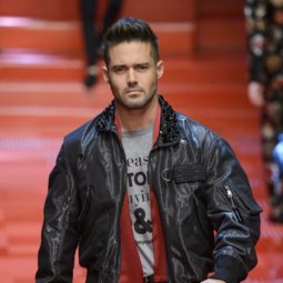 made in chelsea reality star spencer matthews walking the runway at dolce and gabbana
