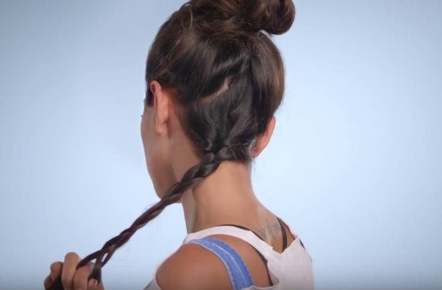 E! Beat hair boredom step by step: diipa khosla dutch braiding her hair