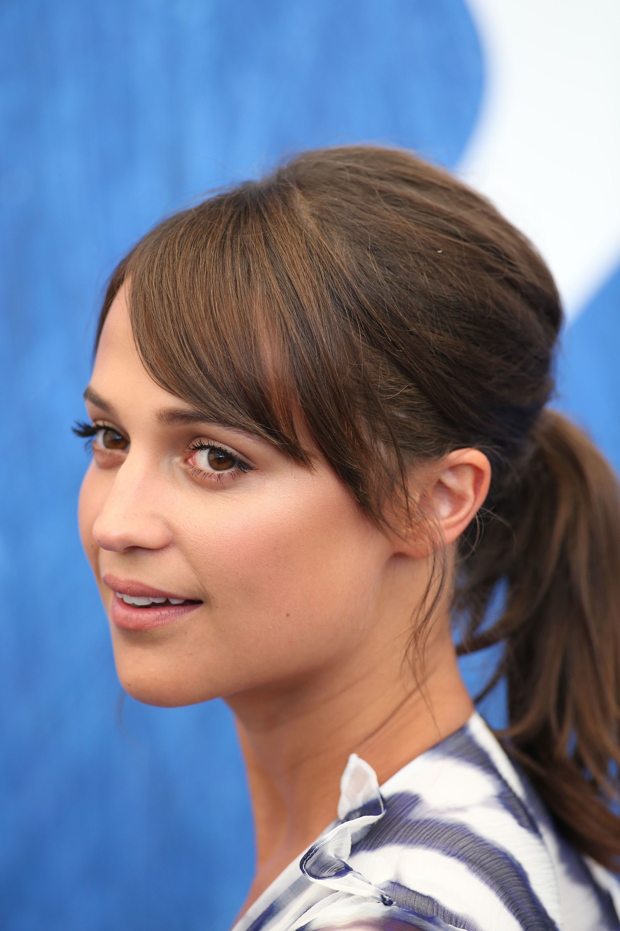 swedish actress alicia vikander at the venice film festival in 2016 with tinkerbell style bangs