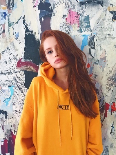 riverdale actress madelaine petsch with fiery red hair