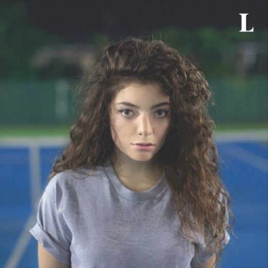new zealand singer lorde with long curly brunette hair