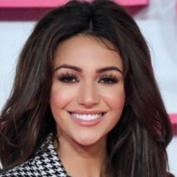 tv actress michelle keegan with blow out brunette hair