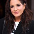 made in chelsea star binky felstead at the tric christmas party with her new brunette hair