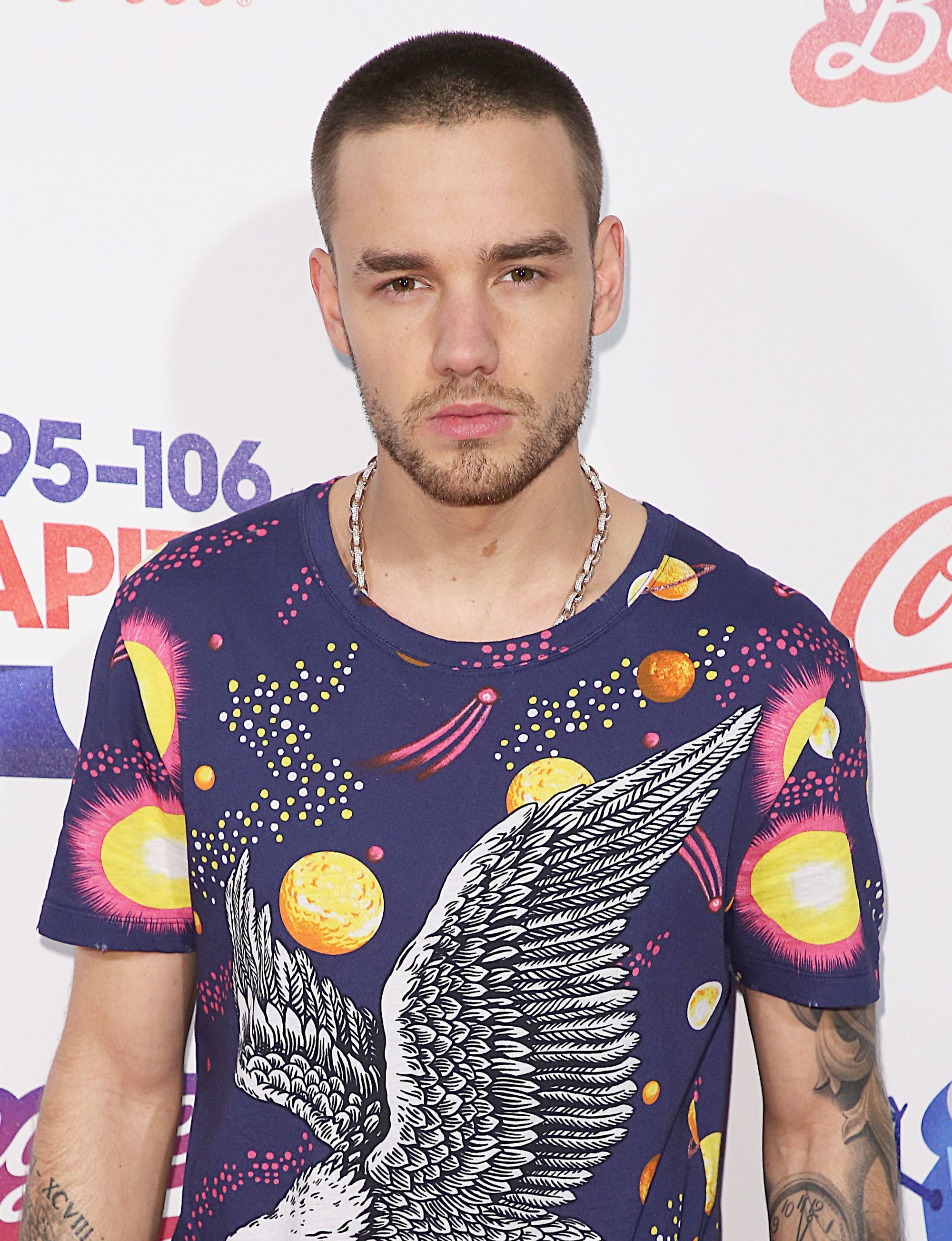 one direction singer liam payne at the capital jingle bell ball in london with a new shaved hairstyle
