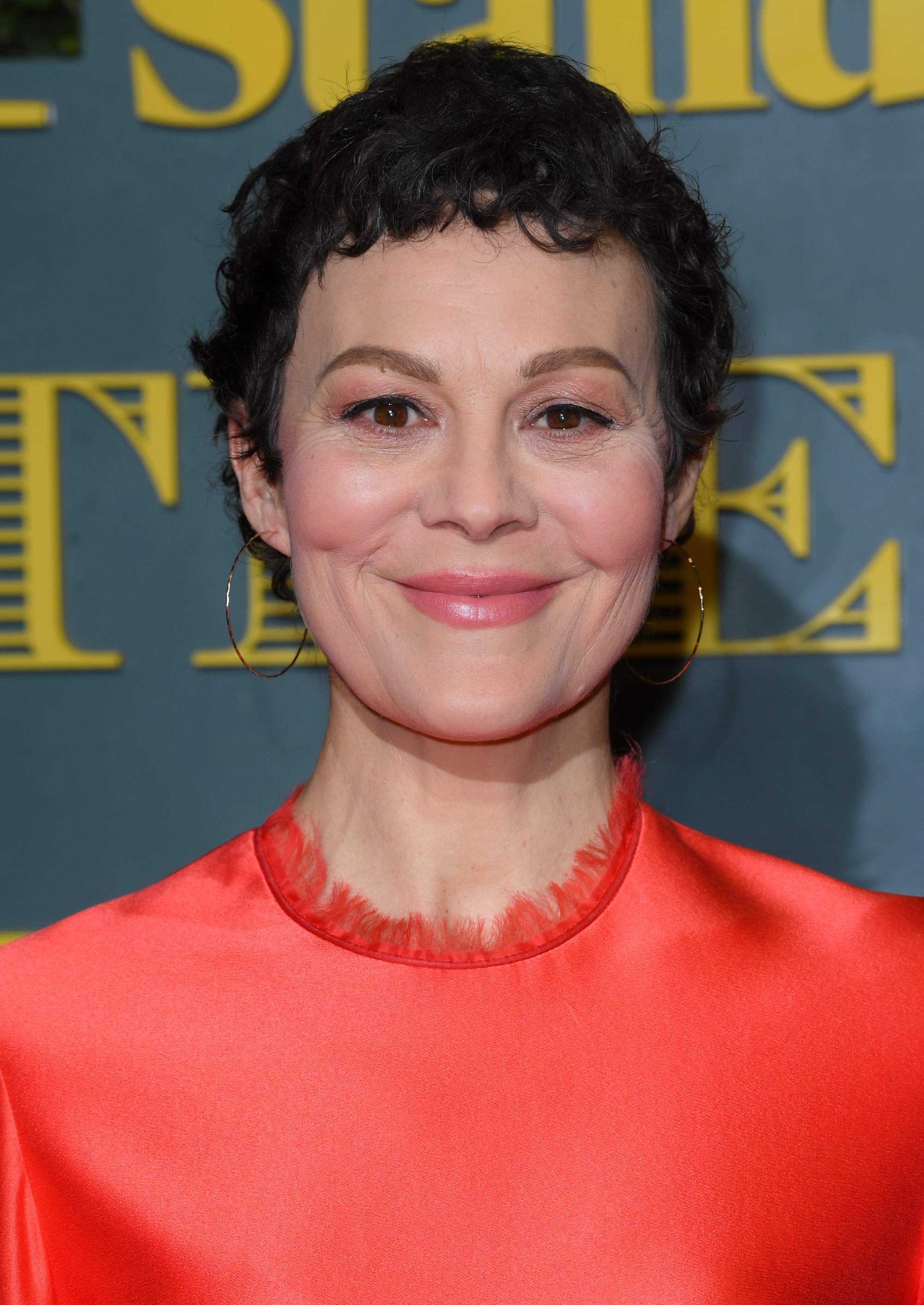 helen mccrory short brown curly pixie
