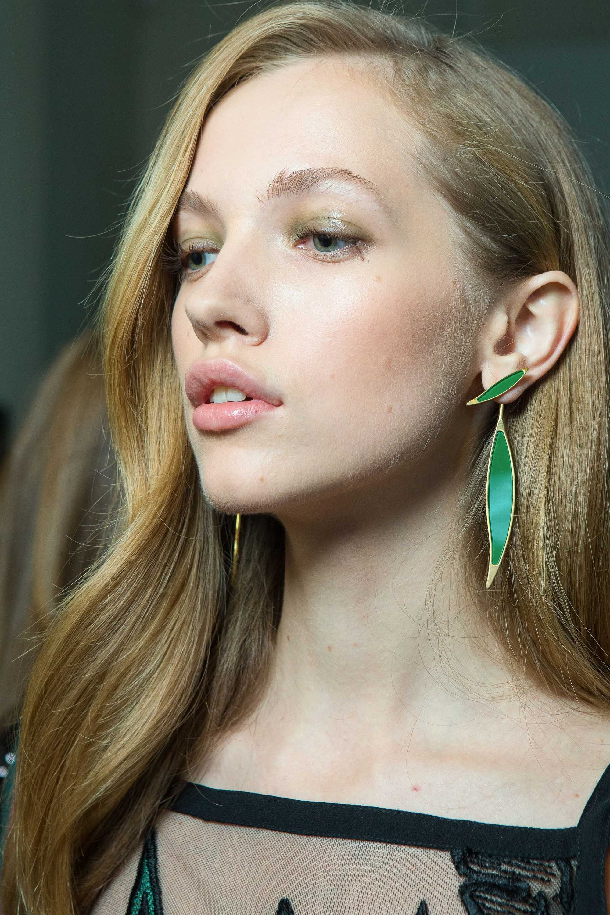 Blonde model with soft hair at Elie Saab