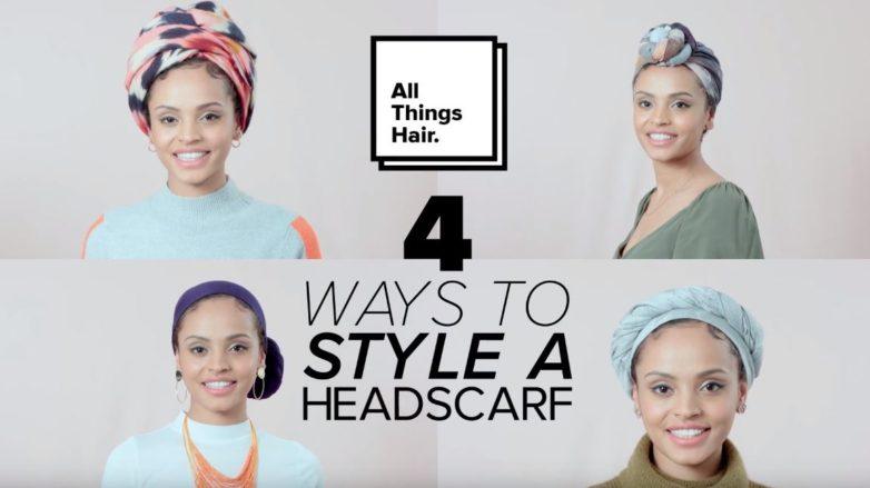 Preview of 4 different ways to wear a headscarf