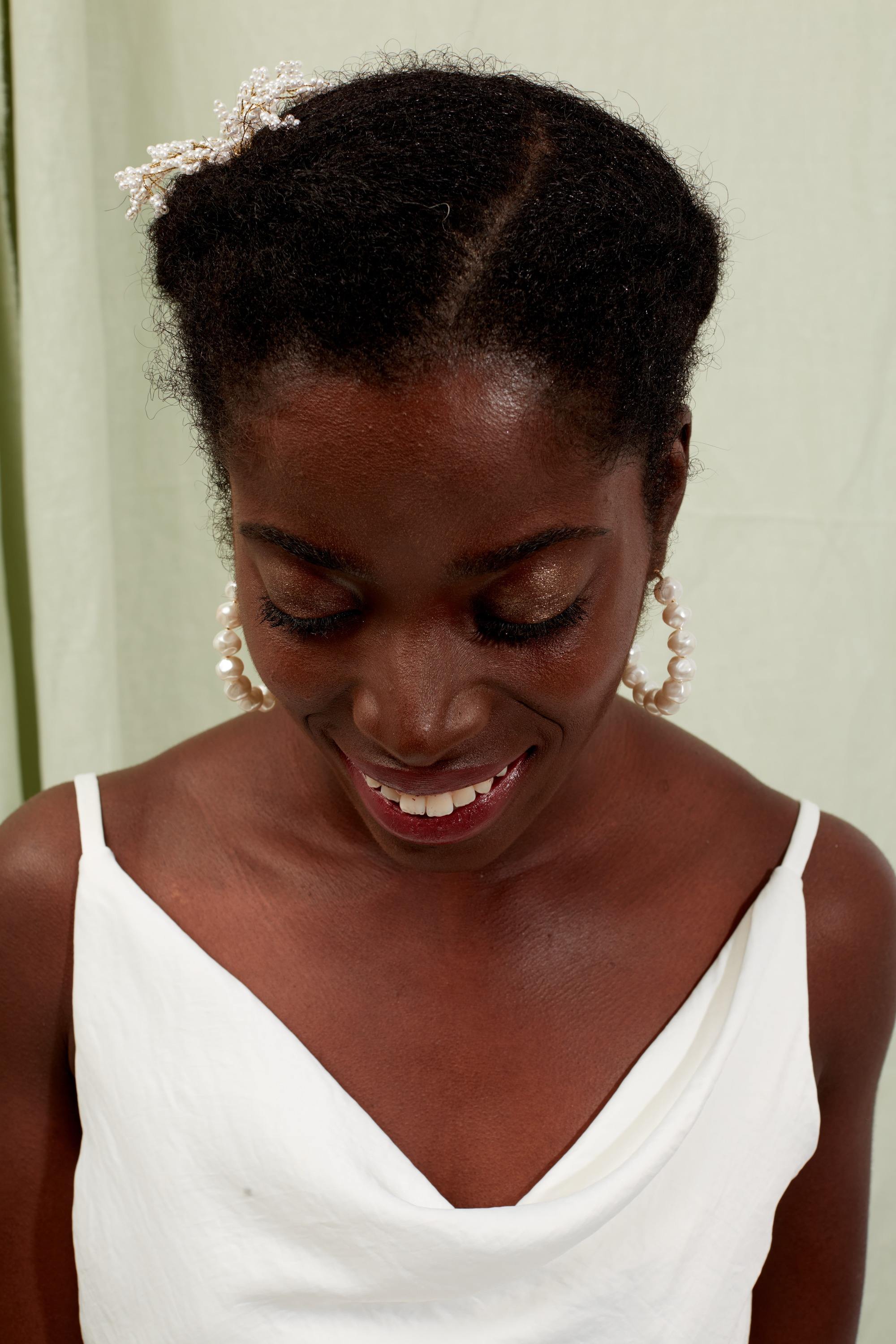 Woman with natural hair in braids