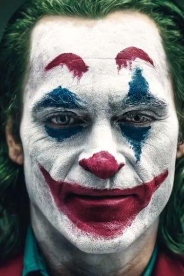 Joaquin Phoenix as the Joker with green hair