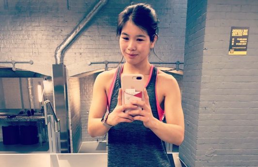 Theresa Yee gym selfie