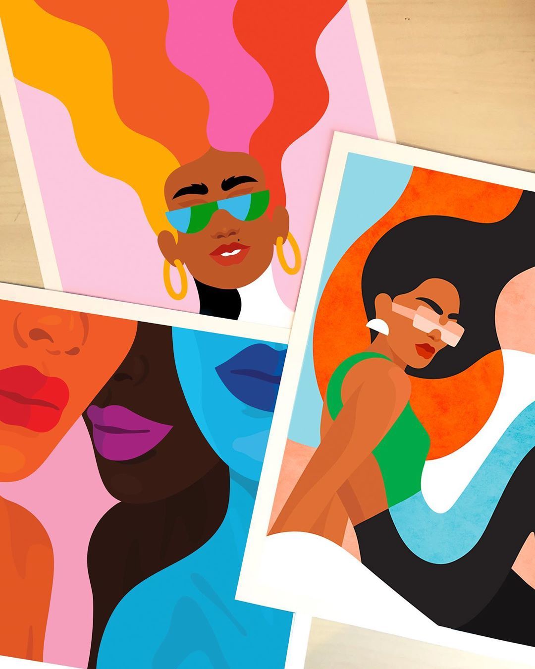 Jade Purple Brown Illustrations