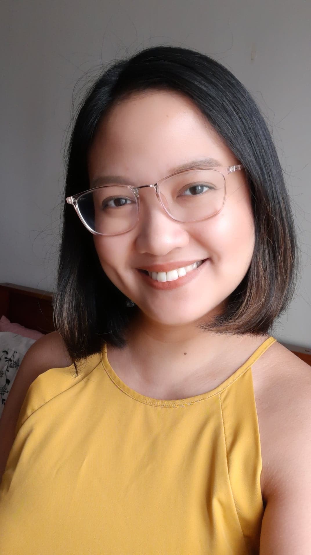 woman with a short bob haircut