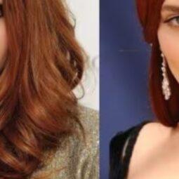 Karen Gillan, Madeline Brewer and Nicole Kidman with different shades of red hair