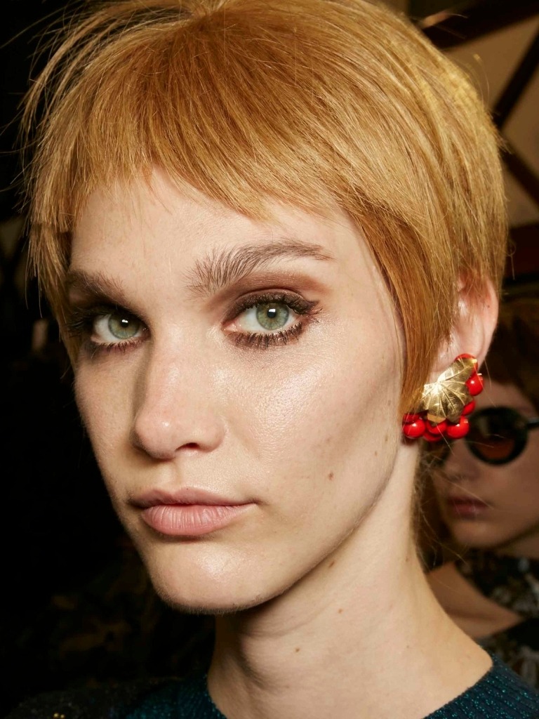 Strawberry blonde- pixie crop- fashion show