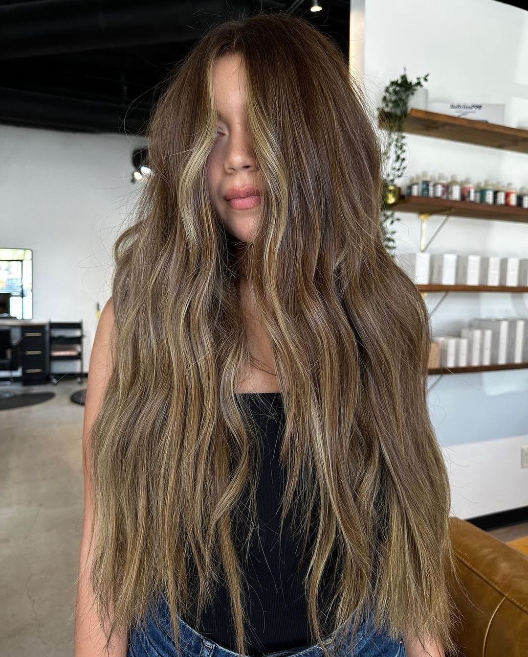 Girl with long bronde hair
