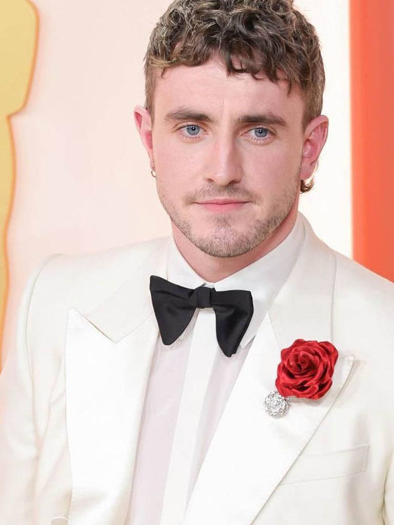 Paul Mescal modern mullet with curls. Oscars 2023