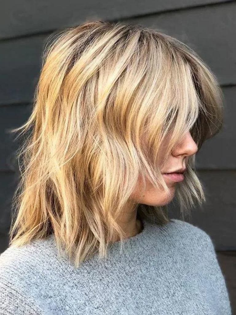 choppy layered haircuts for long hair back view