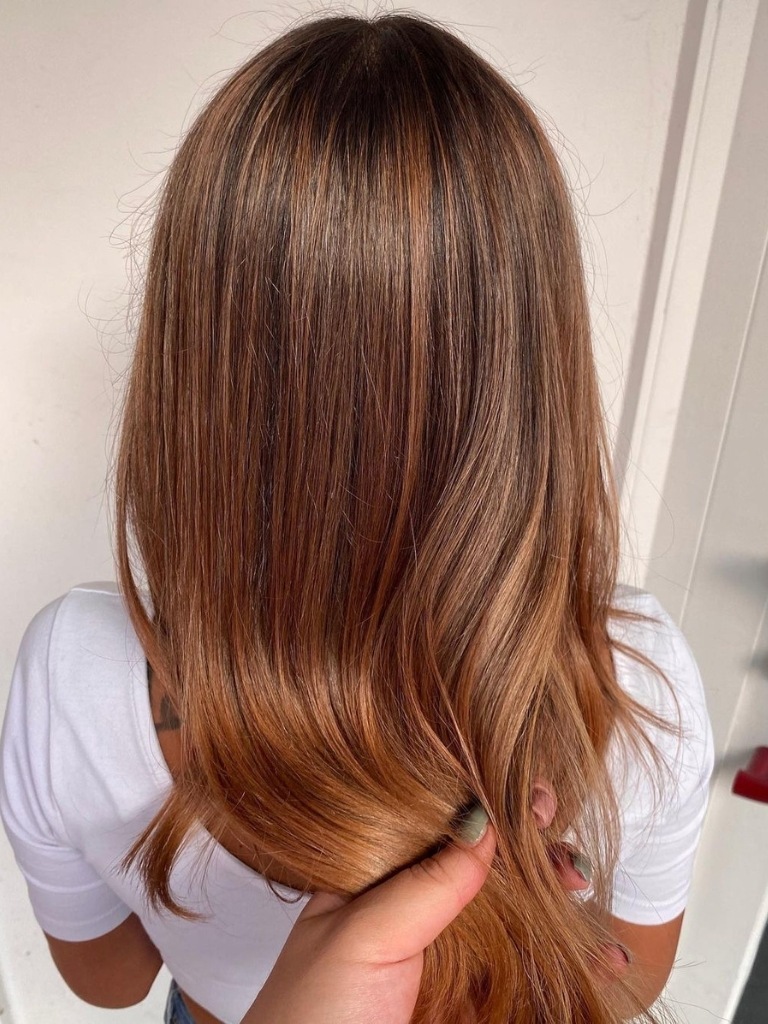 42 Stunning Autumn Hair Colour Ideas to Embrace the Season : Hazel Beige