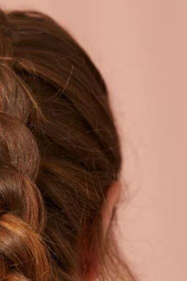 Woman with Dutch braid