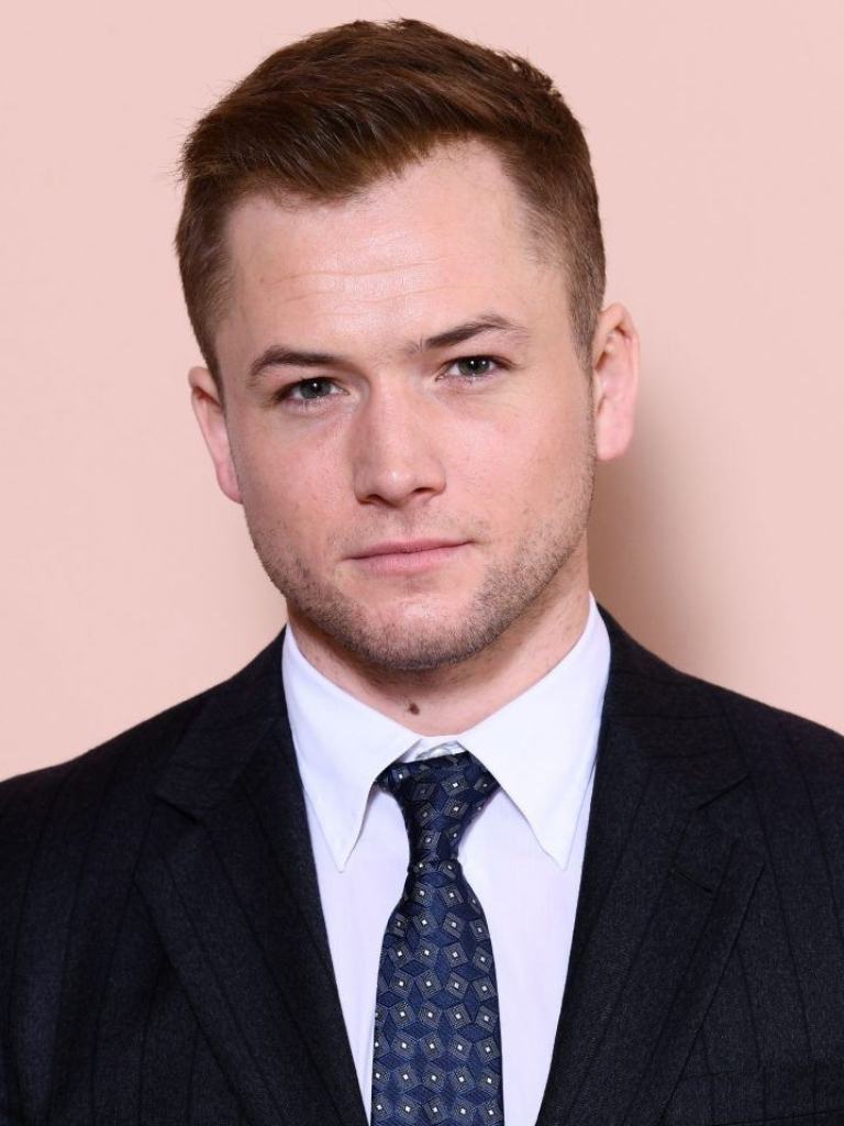 Taron Egerton with a fade haircut