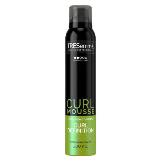 A 200ml bottle of TRESemme Curl Mousse Front of Pack