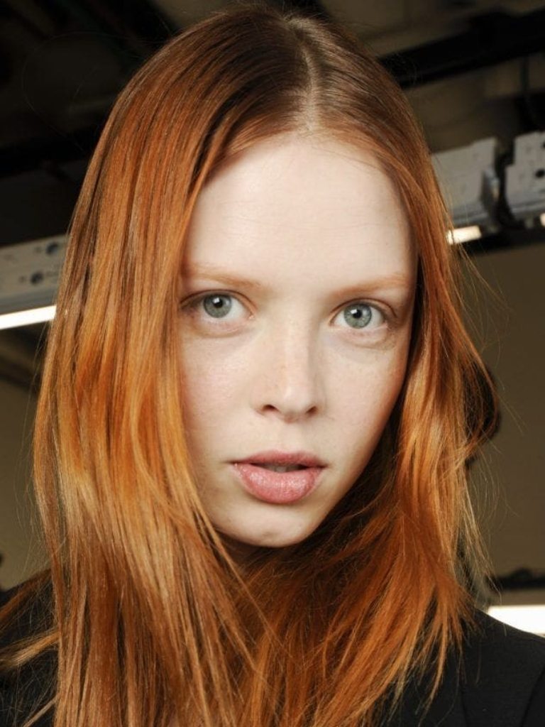 Woman with ginger hair