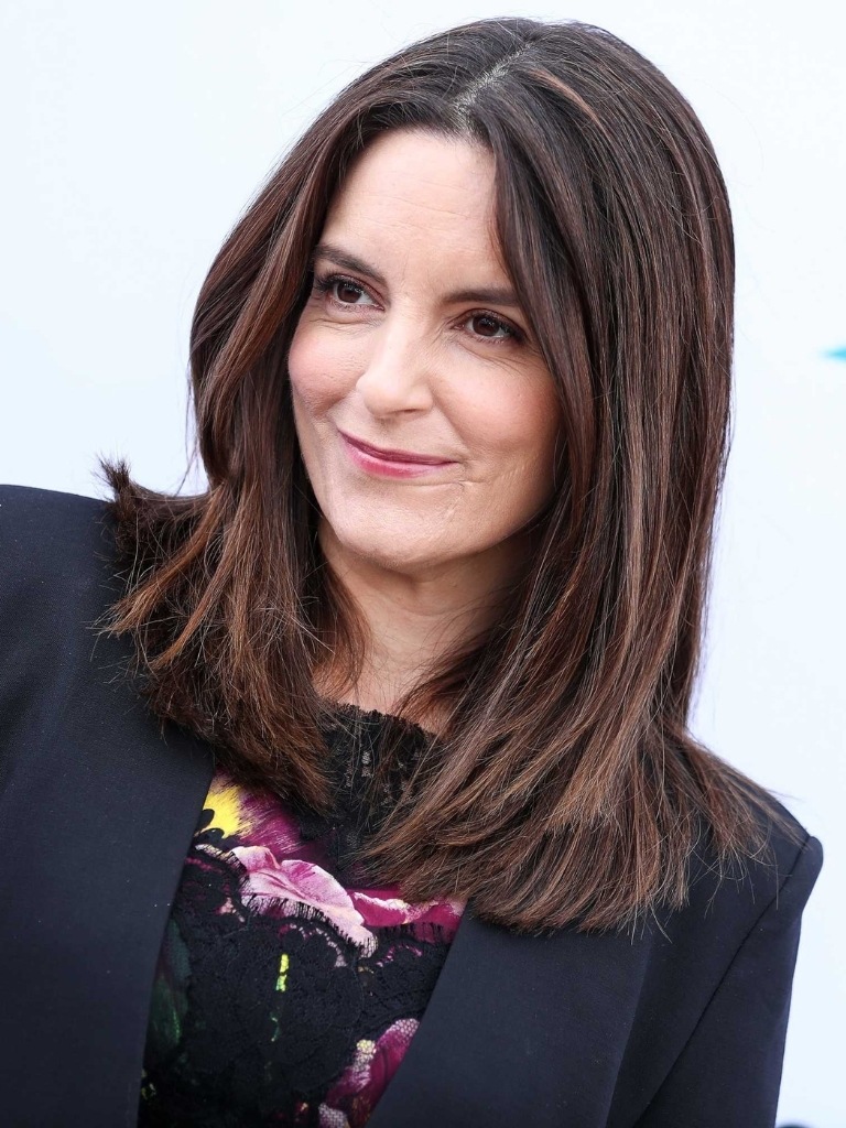 Tina Fey with blunt layers