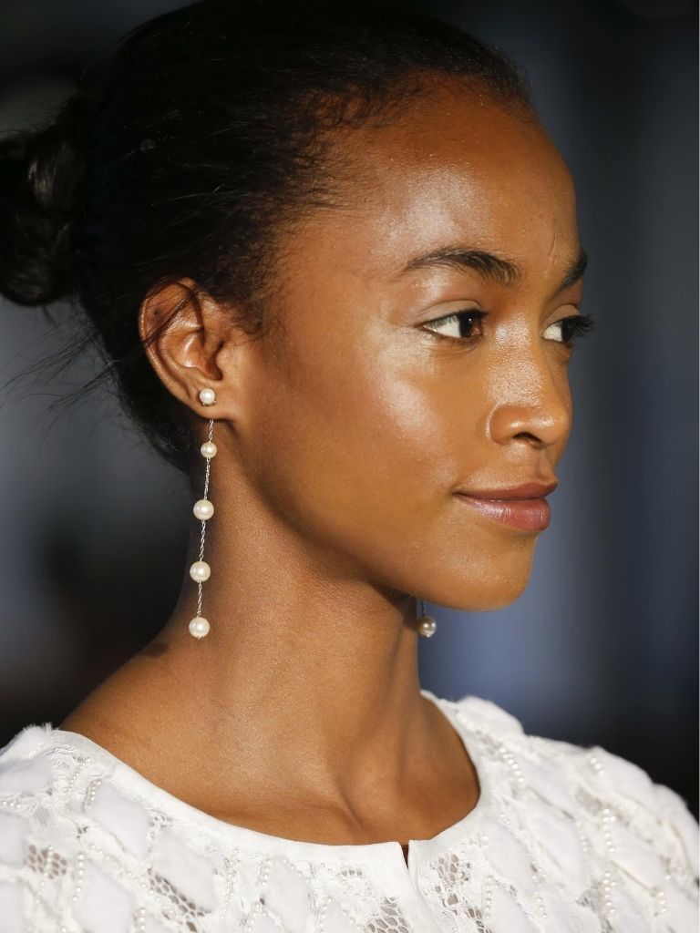 Wedding bun bridal hairstyle
