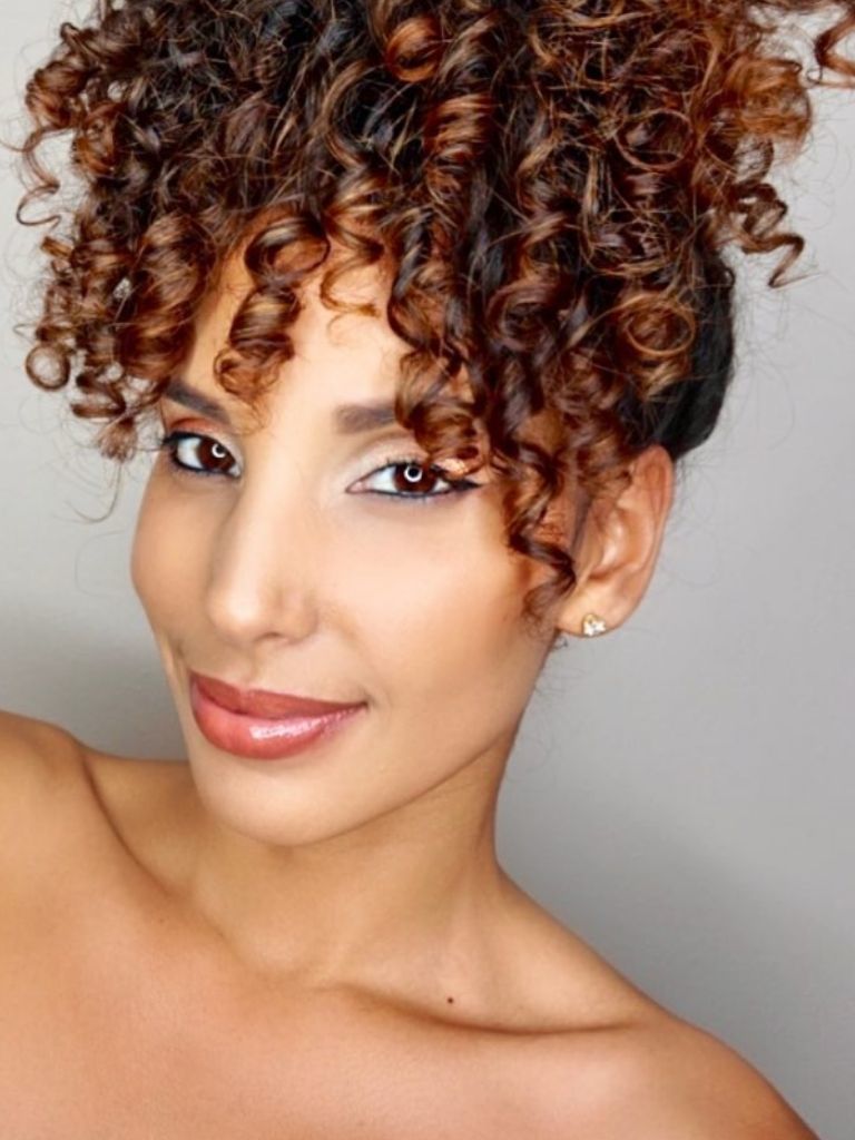 Pineapple up do bridal hair