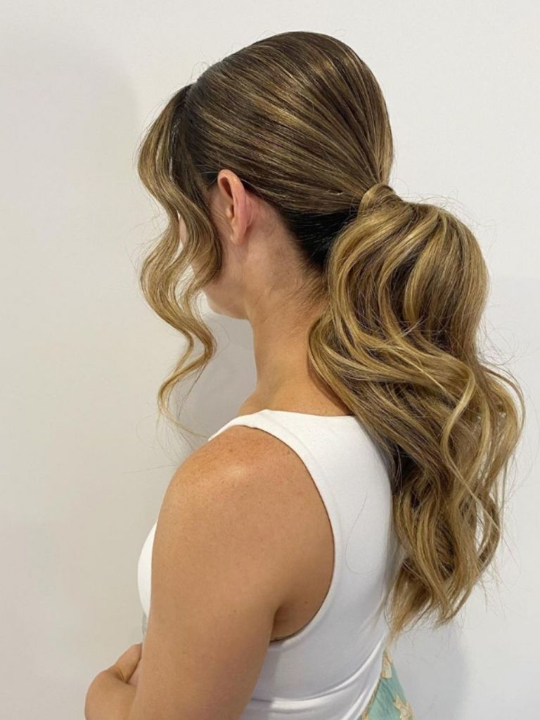 Voluminous ponytail hairstyle