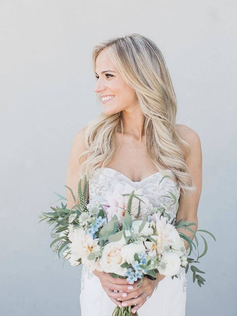 Classic wedding curls