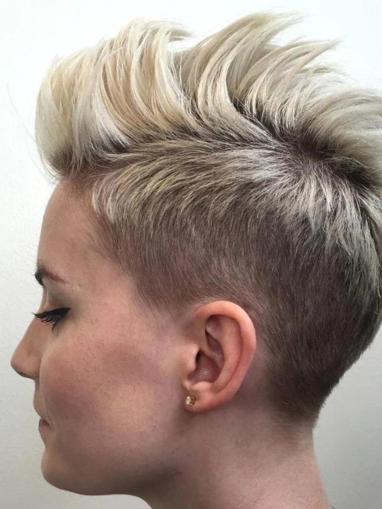 Short Mohawk Hairstyle with Tapered Sides from Kenya Young | Short hair  mohawk, Mohawk hairstyles, Short mohawk