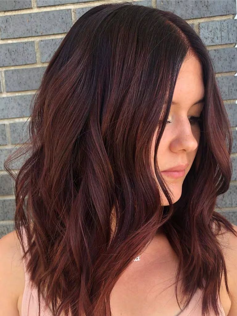 Classic mahogany hair