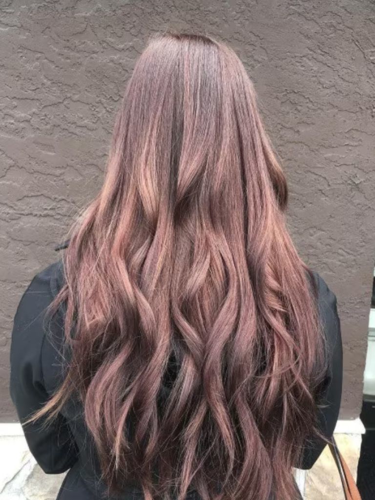 Soft mahogany hair