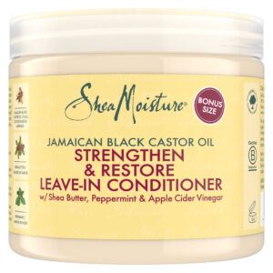 Shea Moisture Jamaican Black Castor Oil Strengthen And Restore Leave-In Conditioner Front view
