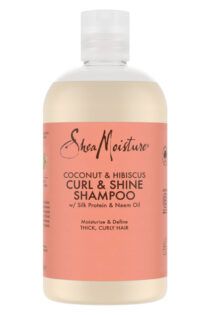SheaMoisture Coconut & Hibiscus Curl & Shine Shampoo Front View