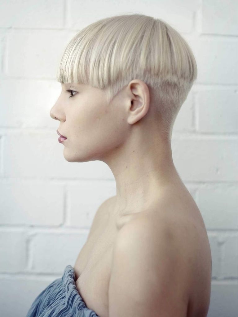 Pixie cut and fringe hair